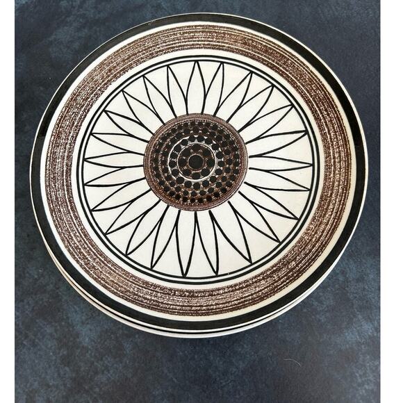 Cavalier Ironstone Boho Brown Floral Dinner Plates, Set of 2 - Picture 3 of 7
